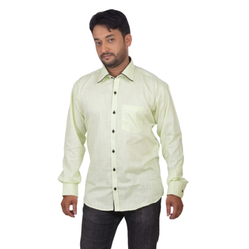 Linen Look Shirt Light Green1
